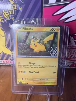 Pokemon TCG - S&V - Holiday Advent Calendar - Pikachu 025/165 - Stamped Sealed - Image 1