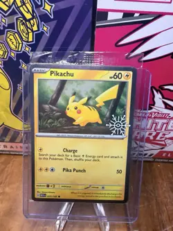 Pokemon TCG - S&V - Holiday Advent Calendar - Pikachu 025/165 - Stamped Sealed - Image 3