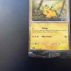 Pikachu 025/165 Pokemon Holiday Calendar 2025 Festive Stamp Cosmo Promo SEALED - Image 2