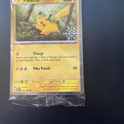 Pikachu 025/165 Pokemon Holiday Calendar 2025 Festive Stamp Cosmo Promo SEALED - Image 3