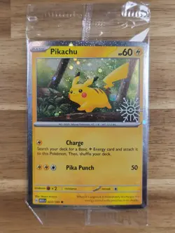 Pokemon TCG - S&V - Holiday Advent Calendar - Pikachu 025/165 - Stamped Sealed - Image 1