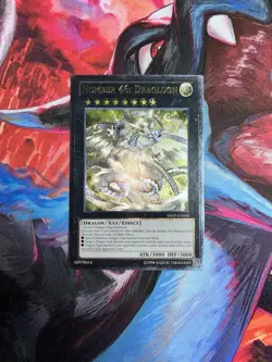 Yugioh! Number 46: Dragluon SHSP-EN050 Ultimate Rare Unlimited Very Light Play - Image 1