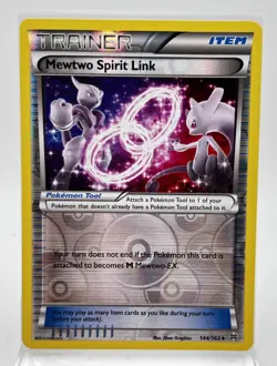 Mewtwo Spirit Link Reverse Holo 144/162 Pokemon Card 2015 BREAKthrough LP - Image 1