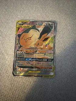 Pokemon TCG Sun & Moon Eevee and Snorlax GX SM169 Holo Tag Team Promo Card - Image 4