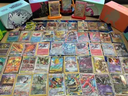 Pokemon Card Lot 100 OFFICIAL Cards + 1 Japanese/Ultra Rare/EX/GX/V/VSTAR Card! - Image 1