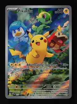 Pikachu 027 Holo SV: Scarlet & Violet Promo Pokemon Card - Image 1