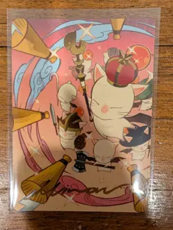 MTG Summon: Good King Mog XII Art Card Gold-Stamped Signature Final Fantasy - Image 1