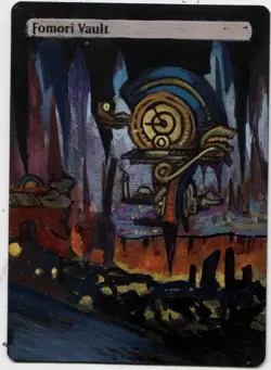 Fomori Vault Altered Art Mtg Hand Painted Card Commander - Image 1