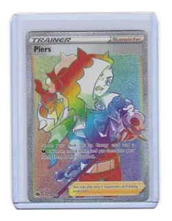 Piers 078/073 Champions Path NM Secret Rainbow Rare Full Art Pokemon Card - Image 1