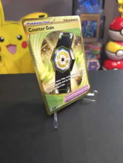 Pokemon TCG Counter Gain 249/191 SV08 Surging Sparks Hyper Rare Holo Card - Image 2