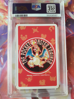 1996 Pokemon Bulbasaur Ace of Diamond Red Charizard Playing Card PSA 10 Gem Mint - Image 2