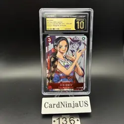 CGC PRISTINE 10 Nico Robin ST01-008 C 25th Edition Parallel ONE PIECE Card Game - Image 1
