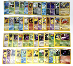 LOT 73 Vintage Pokemon Cards: Base Set 2, Fossil, Team Rocket, Promos HP-Damaged - Image 1