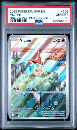 Victini 208 Sv: Scarlet & Violet Promo Cards Holo PSA 10 - Image 1