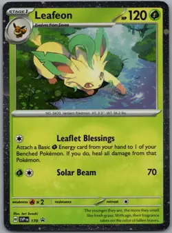 Leafeon - 170 (Cosmos Holo) 170 Sv: Scarlet & Violet Promo Cards Holo Near Mint - Image 1