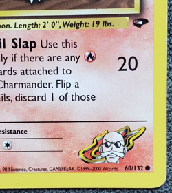 1st Edition Blaine’s Charmander - Gym Challenge - #60/132 - Vintage Pokemon Card - Image 4