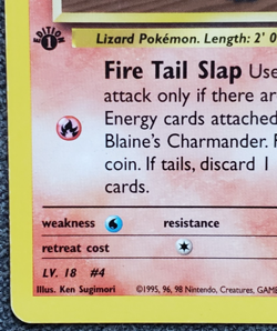 1st Edition Blaine’s Charmander - Gym Challenge - #60/132 - Vintage Pokemon Card - Image 5