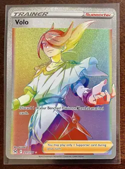 Volo (Secret) 211/196 Swsh11: Lost Origin Holo - Pokemon Card - Image 1