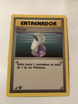 Pokemon TCG Potion Base Set 94/102 Regular 1st Edition Common Spanish Card - Image 1