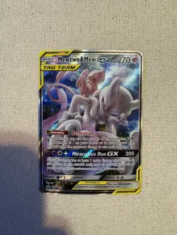 Pokemon Mewtwo & Mew GX TAG TEAM Promo SM191 Holo Card 270 HP - Image 3