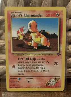 Pokemon Card Blaine's Charmander 60/132 Gym Challenge Regular - Image 1
