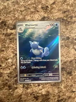 Pokemon TCG Wartortle 171/165 Scarlet & Violet 151 Illustration Rare Card - Image 1