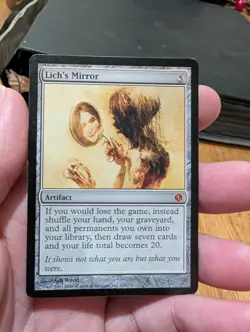 Magic: The Gathering Lich's Mirror Rare Shards of Alara Artifact Ash Wood 210/2… - Image 1