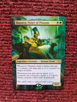 Hapatra Vizier of Poisons MTG Lorwyn Eclipsed Commander Hand Painted Altered Art - Image 2