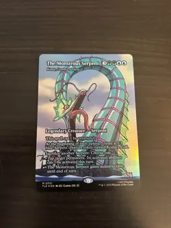 MTG - FOIL The Monstrous Serpent - Koma, Cosmos Serpent (Borderless) - TLE - Image 1