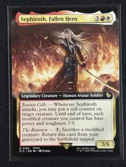 Sephiroth, Fallen Hero [Extended Art] #182 Magic Final Fantasy Commander - Image 1