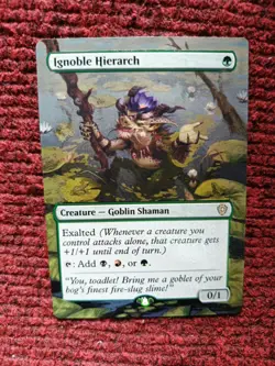 Ignoble Hierarch MTG Lorwyn Eclipsed Commander Hand Painted Extended Altered Art - Image 2