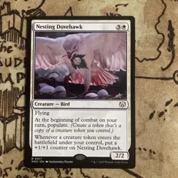 MTG Nesting Dovehawk NM , English Commander: March of the Machine Free Shipping - Image 1