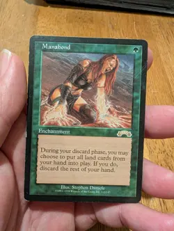 Magic: The Gathering Manabond Rare Exodus Enchantment Green 1998 Daniele 113 - Image 1