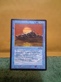 MTG Island Fish Jasconius Arabian Nights English - Image 1