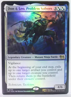 Don & Leo, Problem Solvers [New, Near Mint] *Foil* {TMNT MTG} - Image 1