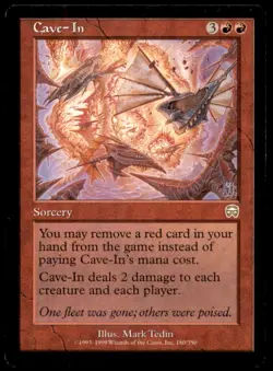 MTG Cave-In LP Light Play Mercadian Masques [4601] - Image 1