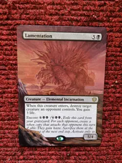 Lamentation MTG Lorwyn Eclipsed Commander Hand Painted Extended Full Altered Art - Image 2