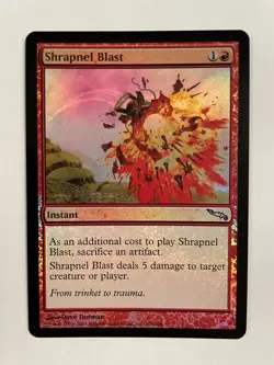 Magic: The Gathering - FOIL Shrapnel Blast x2 - Mirrodin - Pack Fresh! - Image 1