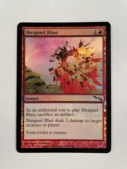 Magic: The Gathering - FOIL Shrapnel Blast x2 - Mirrodin - Pack Fresh! - Image 3