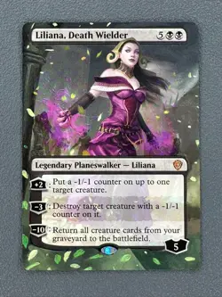 Liliana Death Wielder #78 MTG Lorwyn Eclipsed Commander Hand Painted Altered Art - Image 1