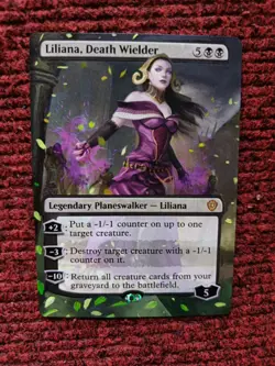 Liliana Death Wielder #78 MTG Lorwyn Eclipsed Commander Hand Painted Altered Art - Image 2