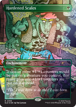 MTG SECRET LAIR X TEENAGE MUTANT NINJA TURTLES PRESALE - Foil Hardened Scales - Image 1