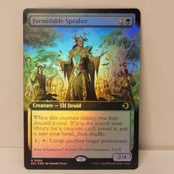 Formidable Speaker (Extended Art) Lorwyn Eclipsed Foil Near Mint - Image 1