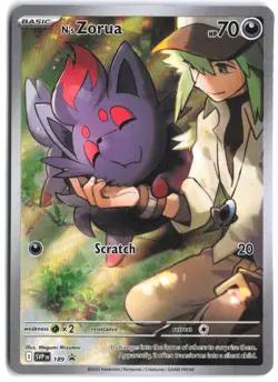 N's Zorua 189 Promo Scarlet & Violet Pokemon - Image 1
