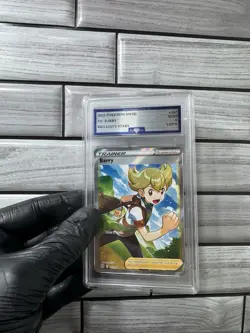 Pokemon TCG Barry 167/172 Brilliant Stars Ultra Rare Full Art Holo Flawless - Image 1