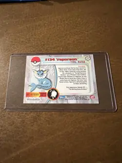 Pokemon TCG #134 Vaporeon Topps Series 3 NM - Image 2