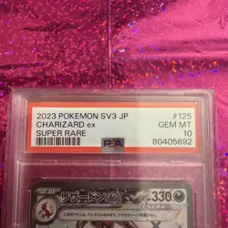 2023 Charizard Ex 125 SV3 JP Super Rare GEM MT PSA 10 Japanese Pokemon - Image 3