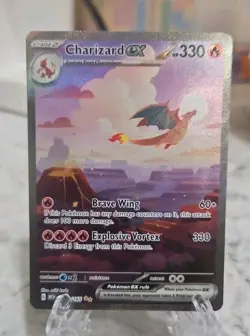 Pokemon Charizard ex 199/165 Scarlet & Violet 151 Special Illustration Rare (2) - Image 1