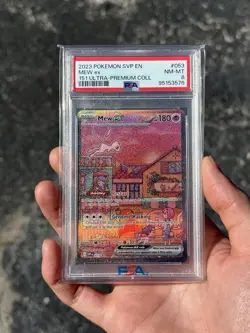PSA 8 2023 POKEMON SVP EN-SV BLACK STAR PROMO #053 MEW EX 151 ULTRA-PREMIUM COLL - Image 1
