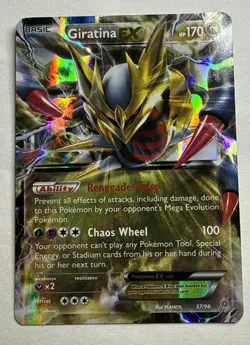 Pokemon Giratina EX 57/98 XY Ancient Origins Ultra Rare 2015 TCG NM Near Mint - Image 1